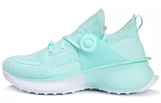 Tai Ji2.0 Кроссовки для женщин с низким верхом, розовые и зеленые Peak