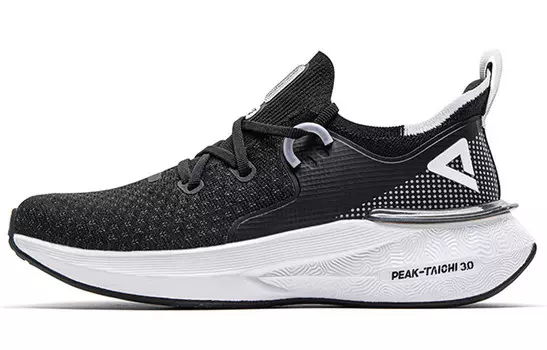 Tai Ji3.0 Кроссовки для повседневной носки женские с низким верхом, черные/белые Peak