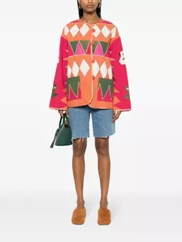 TAIEUR куртка в технике пэчворк, оранжевый