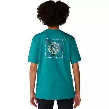 Тай-дай боксовый топ с коротким рукавом Mountain Hardwear, цвет wintermint