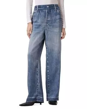 Тайлер Джинсы с высокой посадкой и эффектом иллюзии в цвете мид индиго ALLSAINTS, синий