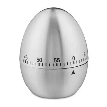 Таймер для яиц из нержавеющей стали. Relaxdays, серебряный