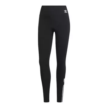 Тайтсы Adidas Originals Adicolor 3d Trefoil High-waisted, черный