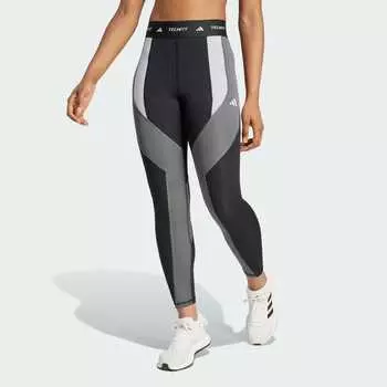 Тайтсы Adidas Techfit 7/8 Color Block Leggings, цвет Black/Grey Five