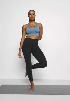 Тайтсы женские Athleta с высокой талией, черный