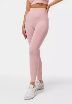 Тайтсы женские carpatree с логотипом бренда, светло-розовый