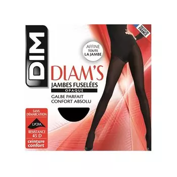 Тайтсы Dim Paris Diams Jambes Fuseles Shaping, черный