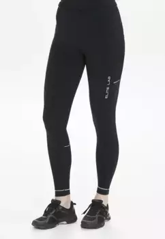 Тайтсы для бега ELITE LAB "Run Elite X1", с легкой компрессией, черный