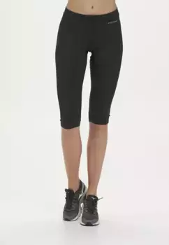 Тайтсы для бега ENDURANCE "ZENTA 3/4", с легкой компрессией, черный