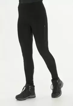 Тайтсы для бега WHISTLER "Watts", с практичным эластичным поясом, черный