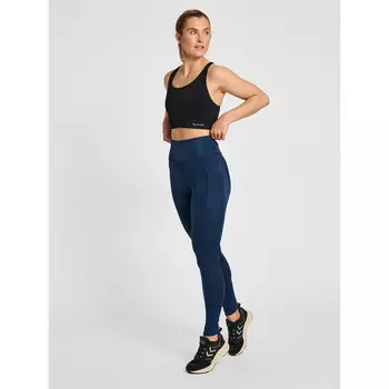 Тайтсы Hummel, цвет dunkelblau/blau/blau