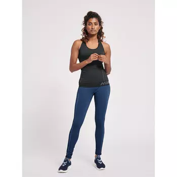 Тайтсы Hummel, цвет heidelbeerblau/blau/blau