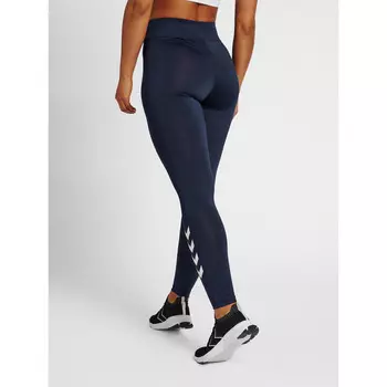 Тайтсы Hummel, цвет trkis/navyblau/navyblau