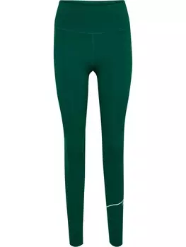 Тайтсы Hummel Hmlcourt Paddeltennis Damen, цвет rain forest