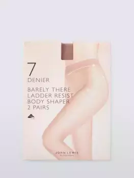 Тайтсы John Lewis 7 Denier Barely There Body Shaper 2 шт, цвет caramel
