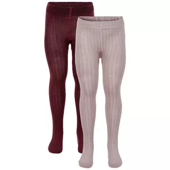 Тайтсы Minymo Stocking Solid Rib 2 Pack, розовый