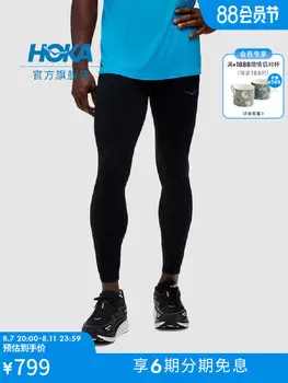 Тайтсы мужские Hoka One One Novafly Run, черный