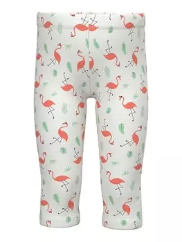 Тайтсы Name It NMFVIVIAN AOP CAPRI, белый