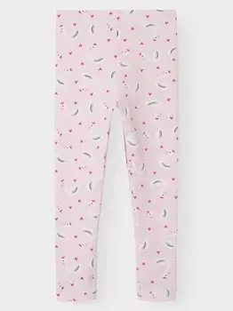 Тайтсы Name It NMFVIVIAN AOP LEGGING, розовый