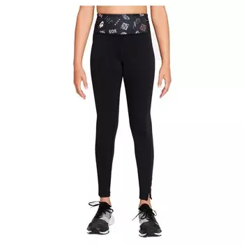 Тайтсы Nike Dri Fit One Luxe Printed, черный