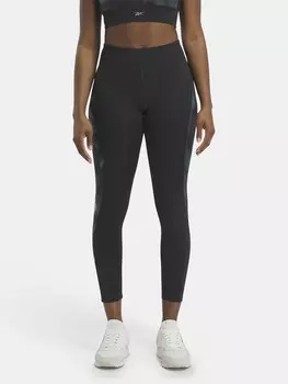 Тайтсы Reebok Running AOP, черный