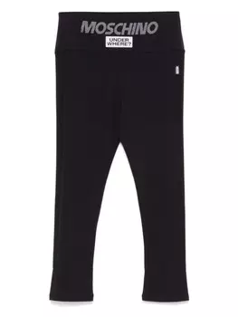 Тайтсы с логотипом Moschino, черный