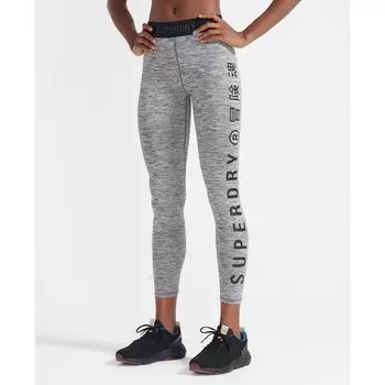 Тайтсы Superdry Training Elastic, серый
