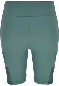 Велосипедки женские Urban Classics с боковыми вставками, зеленый