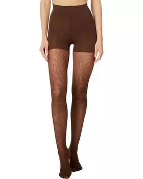 Тайтсы Wolford Control Dots, цвет Umber