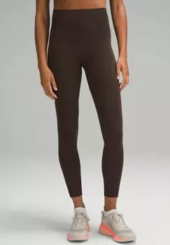 Тайтсы WUNDER TRAIN HIGH-RISE 64CM lululemon, коричневый