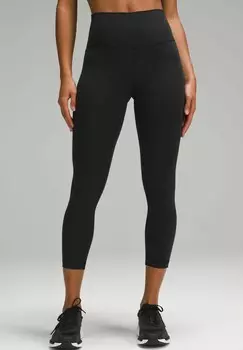 Тайтсы WUNDER TRAIN HIGH-RISE CROP 58CM lululemon, черный