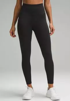 Тайтсы Wunder Train High-Rise С Карманами 64Cm lululemon, черный