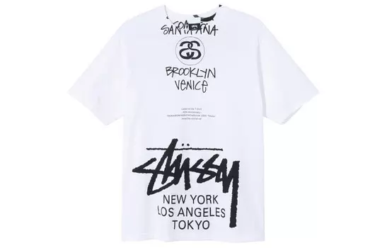 Takahiromiyashita The Soloist. Футболка X World Cruise Series унисекс белая Stussy, белый