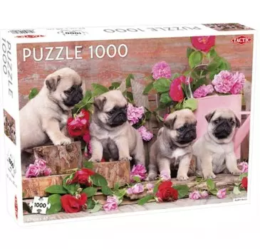 Тактика, пазл, Puppy Pugs, 1000 шт. Tactic