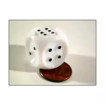 Тактильные игральные кости d6, 20 мм (для слабовидящих), белые с черным (2), Dice - Symbols, Functional & Unique Dice