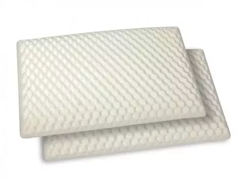 Talamo Italia Пара подушек для кровати, 100% Италия, подушка из массажной пены, гипоаллергенная и дышащая, 73 x 43 x H14 см Dmora