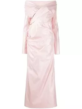 Talbot Runhof платье из тафты, розовый
