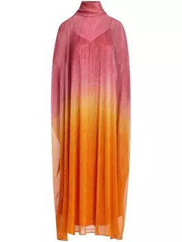 Talbot Runhof платье с эффектом градиента, оранжевый