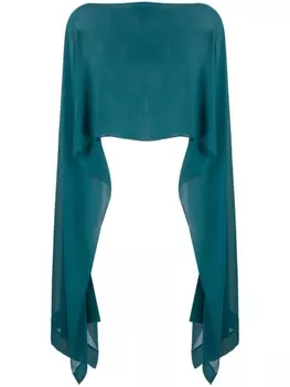 Talbot Runhof шарф асимметричного кроя, зеленый