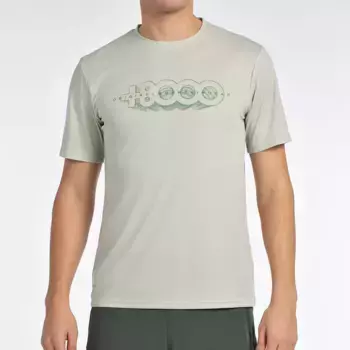 Talib +8000 Мужская футболка с коротким рукавом, зеленовато-серый