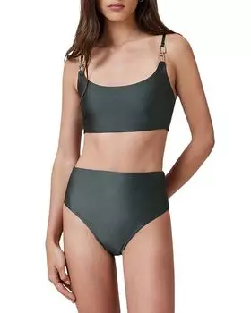 Талия Бикини Боттом ALLSAINTS, зеленый