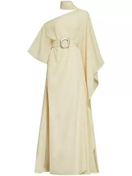 Taller Marmo креповый кафтан Taylor с поясом, желтый