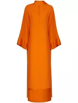 Taller Marmo креповый кафтан Ticinio, оранжевый