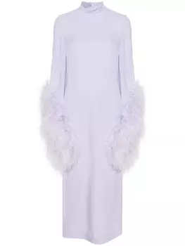 Taller Marmo платье Del Rio с перьями, фиолетовый