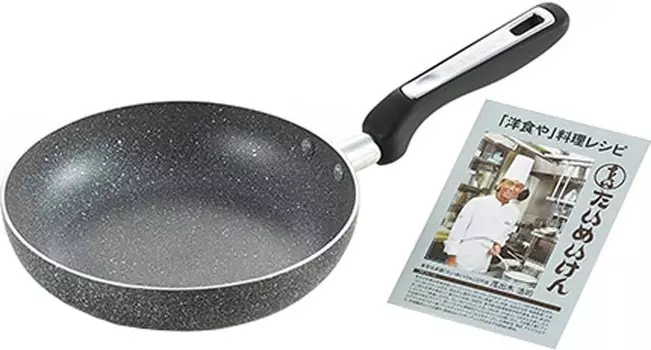 (Tamahashi) Сковорода Taimeiken TM-111R, совместимая с индукционной печью, 7,9 дюйма (20 см), Black