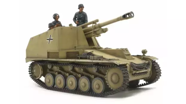 Tamiya 1:35 Самоходная гаубица Wespe Италия Передний