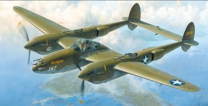Tamiya, Модель Lockheed P-38 F/G Lightning, 14+