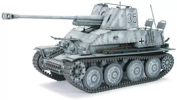 Tamiya, Немецкая ПТ-САУ Marder III, Модельный комплект, 14+