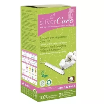 Тампоны MASMI Silver Care из органического хлопка с аппликатором Assorted