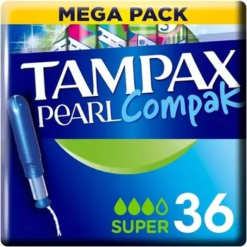 Тампоны Tampax Pearl Compak Super с аппликатором 36X